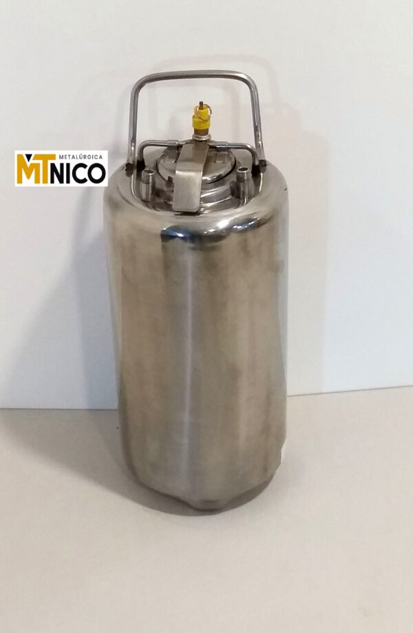 Barril Cerveza Artesanal (simil Corni) Acero Inoxidable 9lt - Imagen 4